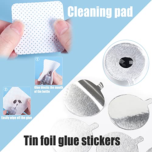 Suprimentos de extensão de cílios para iniciantes, kit de extensão de cílios 800 peças, 50 pares de