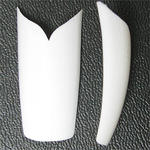500 Pcs V Shape White Acrylic French Nail Art Tip