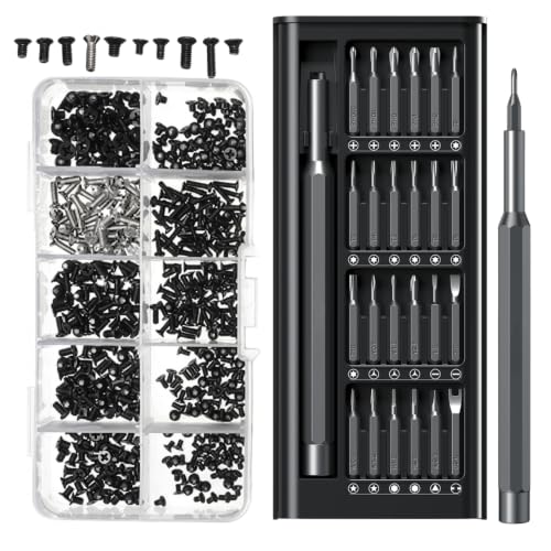 Image of Combo Multi-size Laptop Repair Screw kit 500pieces with 32-in-1 Magnetic Screwdriver Set | Premium Repair Kit for HP DELL MSI LENOVO ACER ASUS IBM (COMBO)