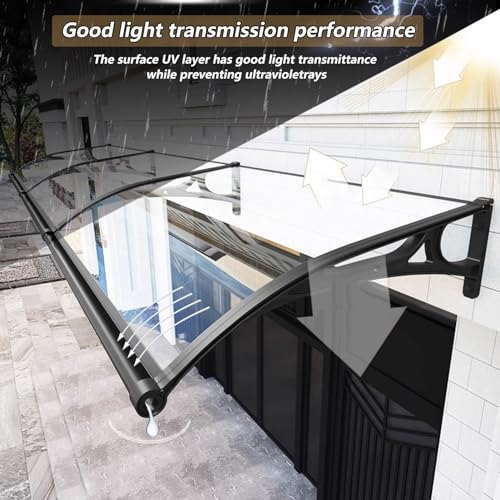 Auvent de terrasse d'extérieur marron pour abri de porte moderne