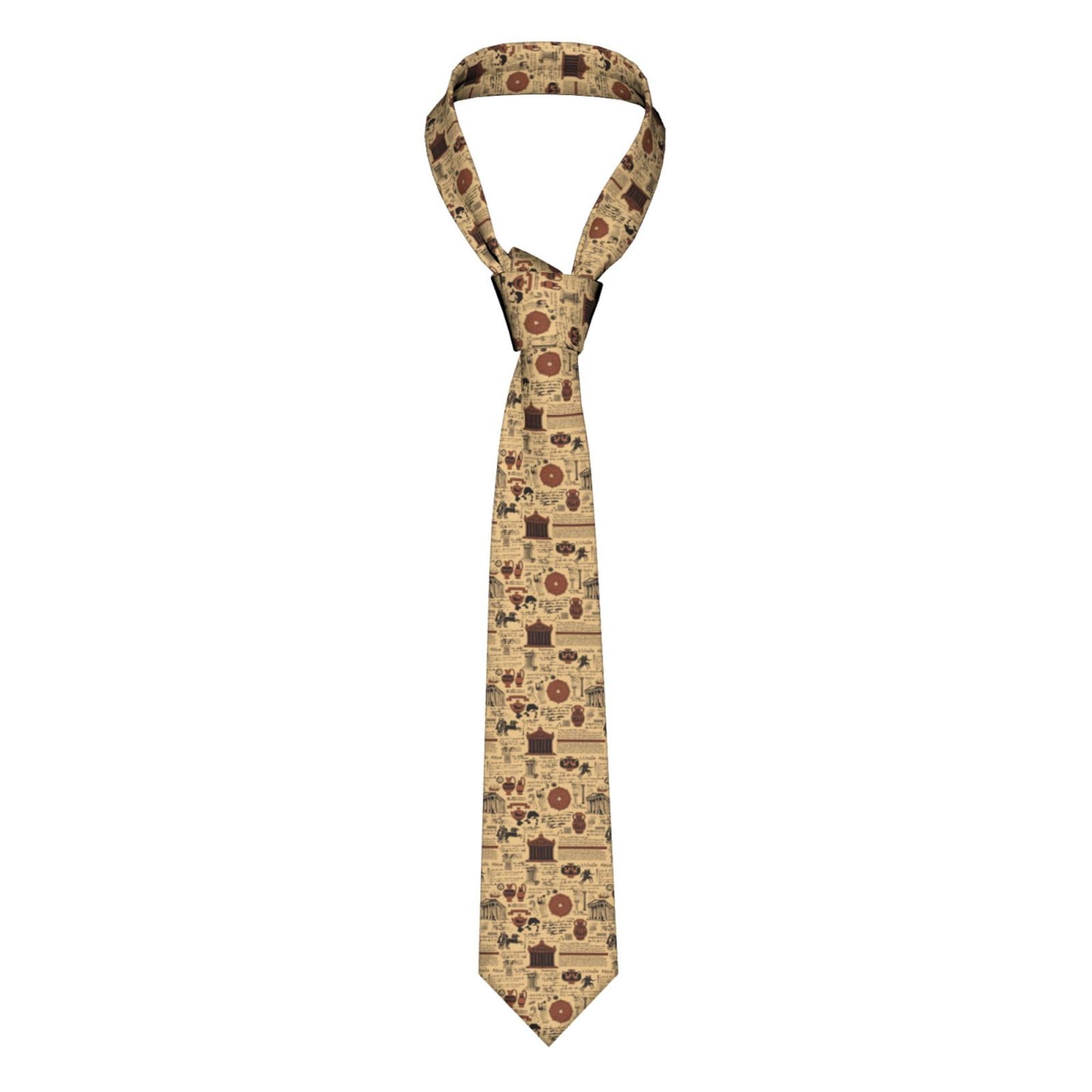 Segur Men'S Ties Ancient Greece Vintage Acropolis Tie Novelty Necktie Formal Dinners Neckties For Men