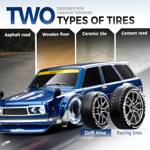 Image of RC Drift Car, Blue 1 /24 Remote Control Drift Car for Adults Kids