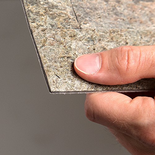 Aspect Peel And Stick Stone Overlay Kitchen Backsplash - Tarnished Quartz (Approx. 15 Sq Ft Kit) - Easy Diy Tile Backsplash #TOP5