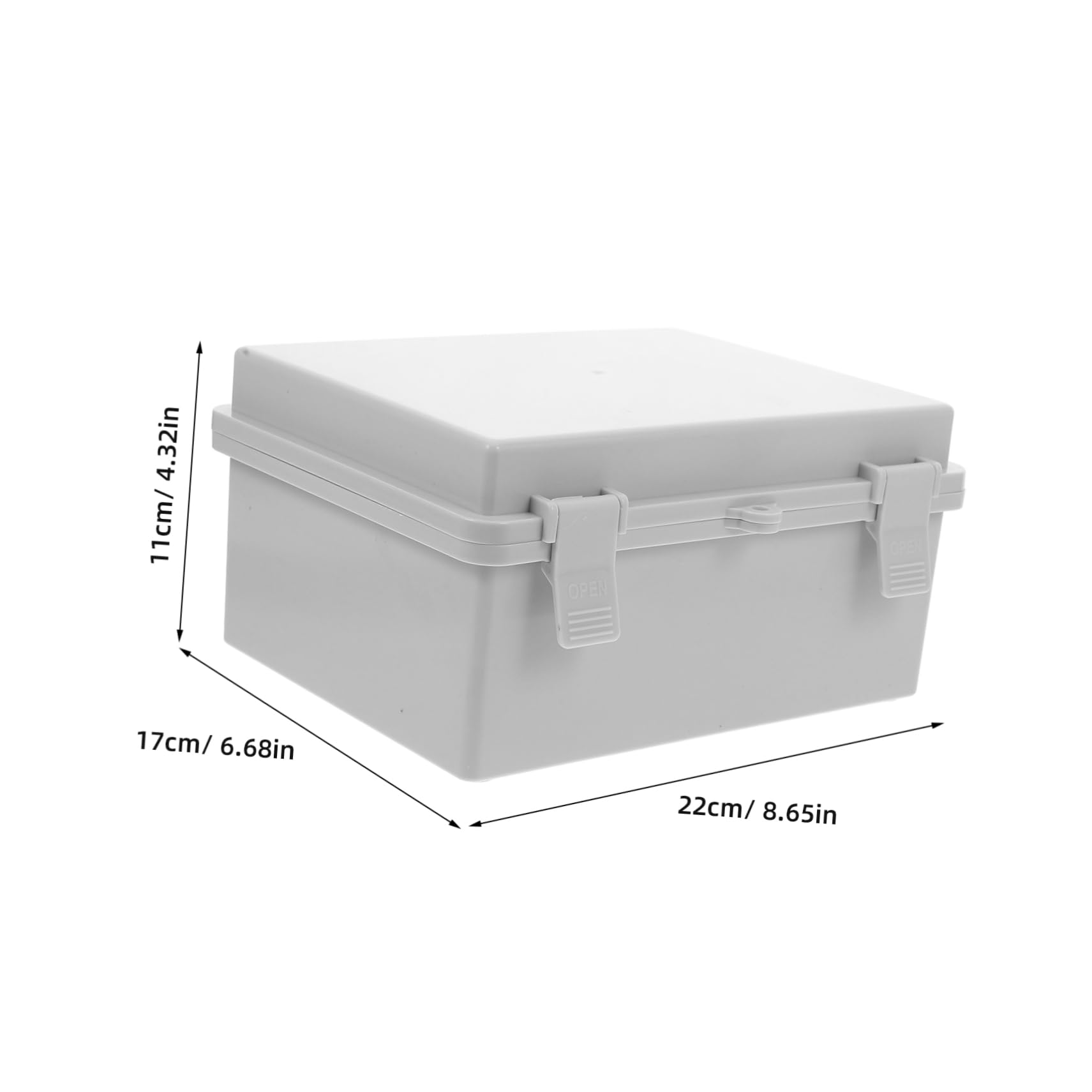 Boîte de Jonction Étanche aux Intempéries 2 Pièces Abs avec Verrou