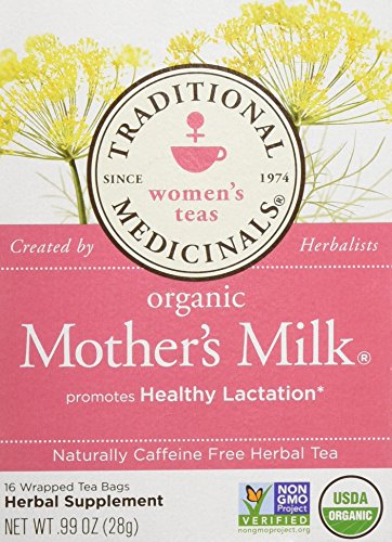 Image of Traditional Medicinals Tea, Organic Mother's Milk, Promotes Healthy Lactation, Breastfeeding Support, 96 Tea Bags (6 Pack)