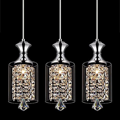 Lustre chrome moderne pour illuminer votre table de salle à manger avec style et clarté