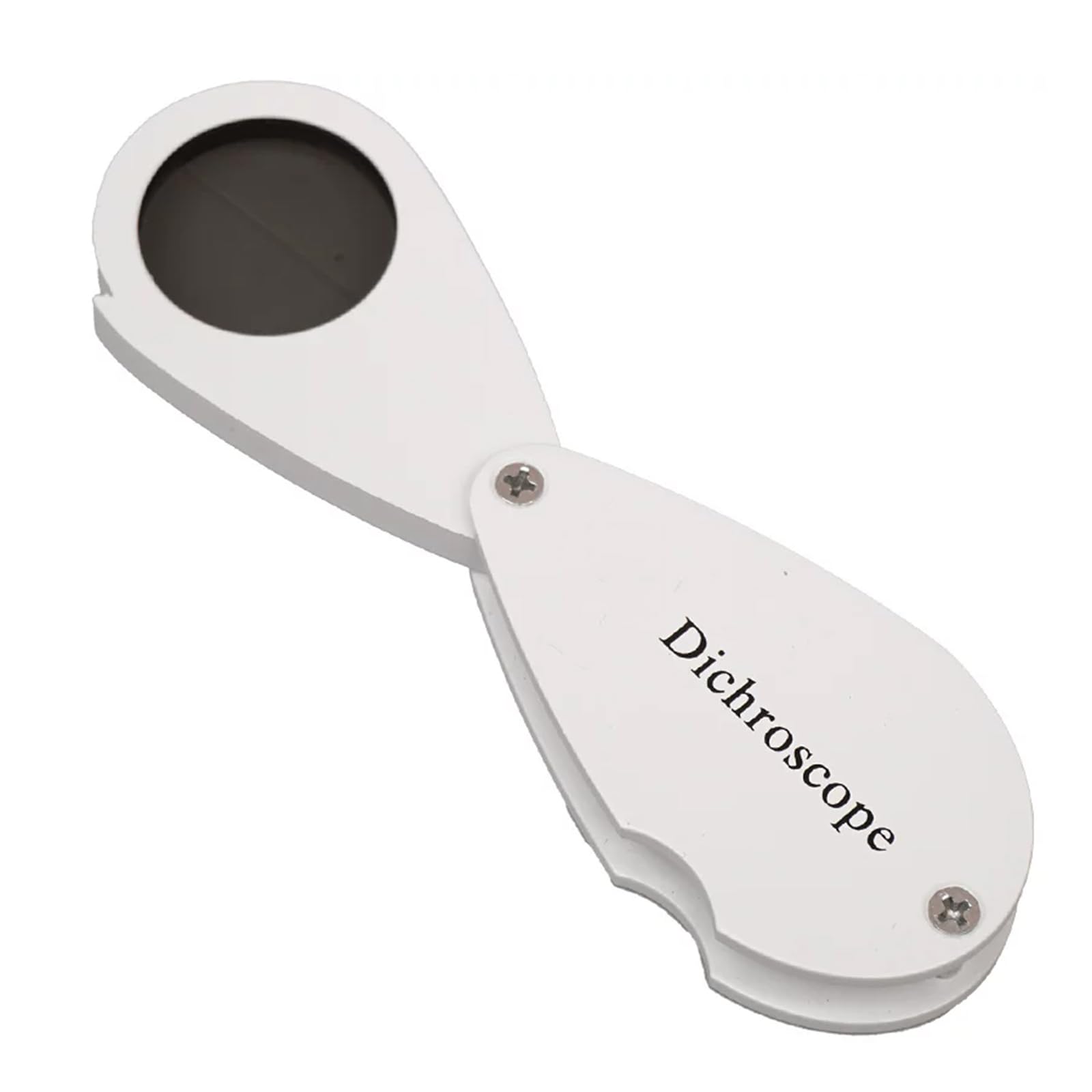 Dichroskop für Gemologie, 21 mm Linse, hochwertiges Aluminium, faltbares Design für Schmuckpleochroismus-Analyse, ideal für Gemologen und Hobbyisten