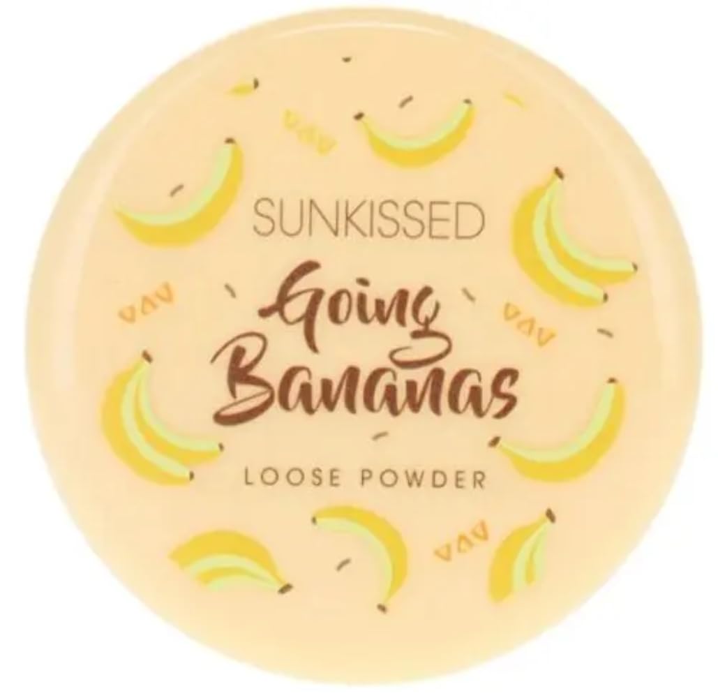 Sunkissed Going Bananas Loose Setting Powder 20g, Yellow with Golden Shimmer - Image 3