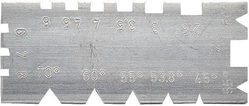 Gewindeschneider-Muster, kombiniert Präzision bei Messungen, ideal für Holzbearbeitung und Metallurgie.