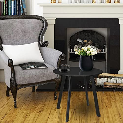 Carousel Home 50cm Grey Metal Outdoor Coffee Table Garden Side Table | Patio Table Round Garden Table - Image 2