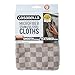 Casabella Microfiber 12"X14" Stainless steel Cloth, Pack of 2, Two-Tone Grey