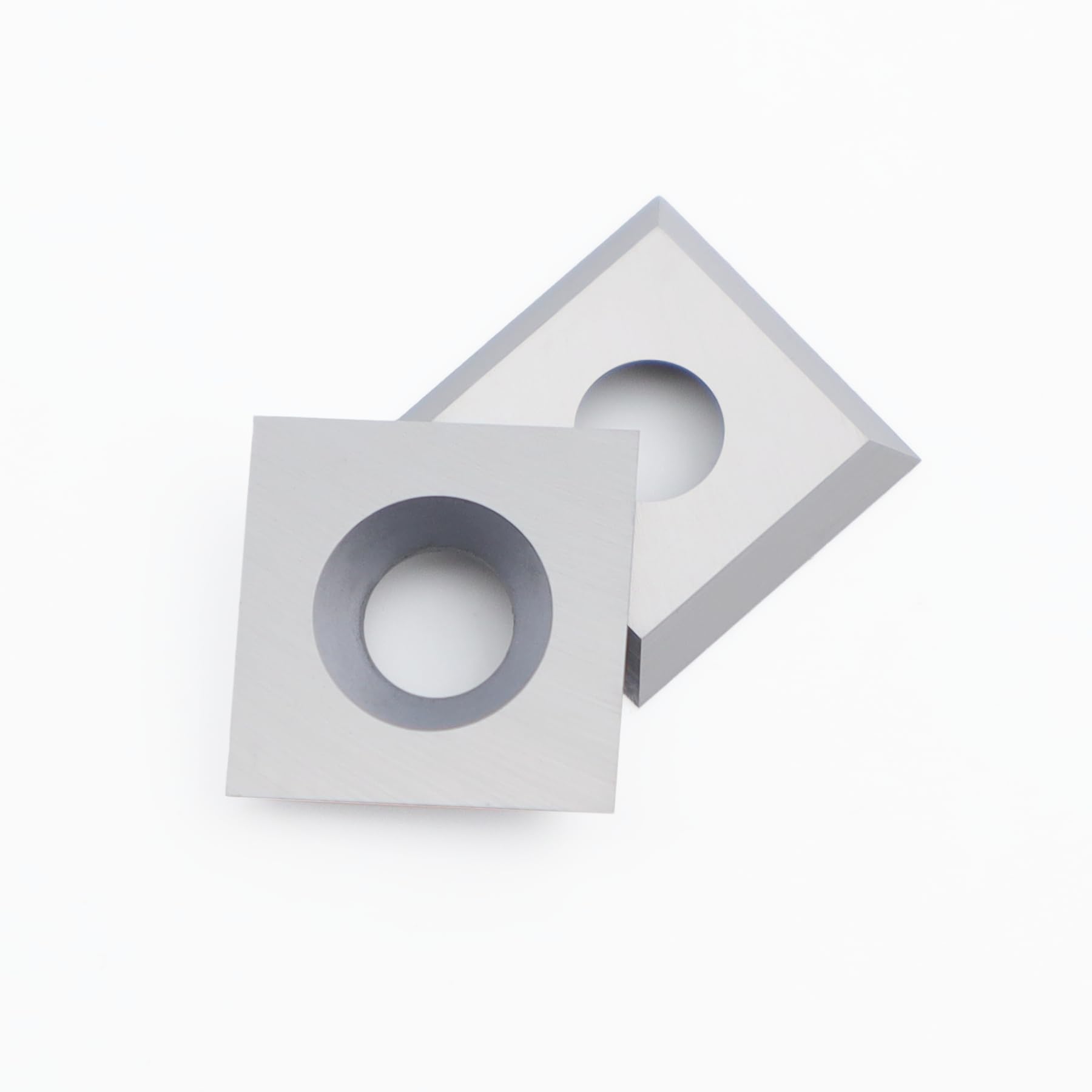 Plaquettes de coupe carrées droites en carbure de tungstène 10,5mm (10,5 x 10,5 x 1,5mm) pour outils tournage bois et Bois Spirale Raboteuse Head, 10 pièces