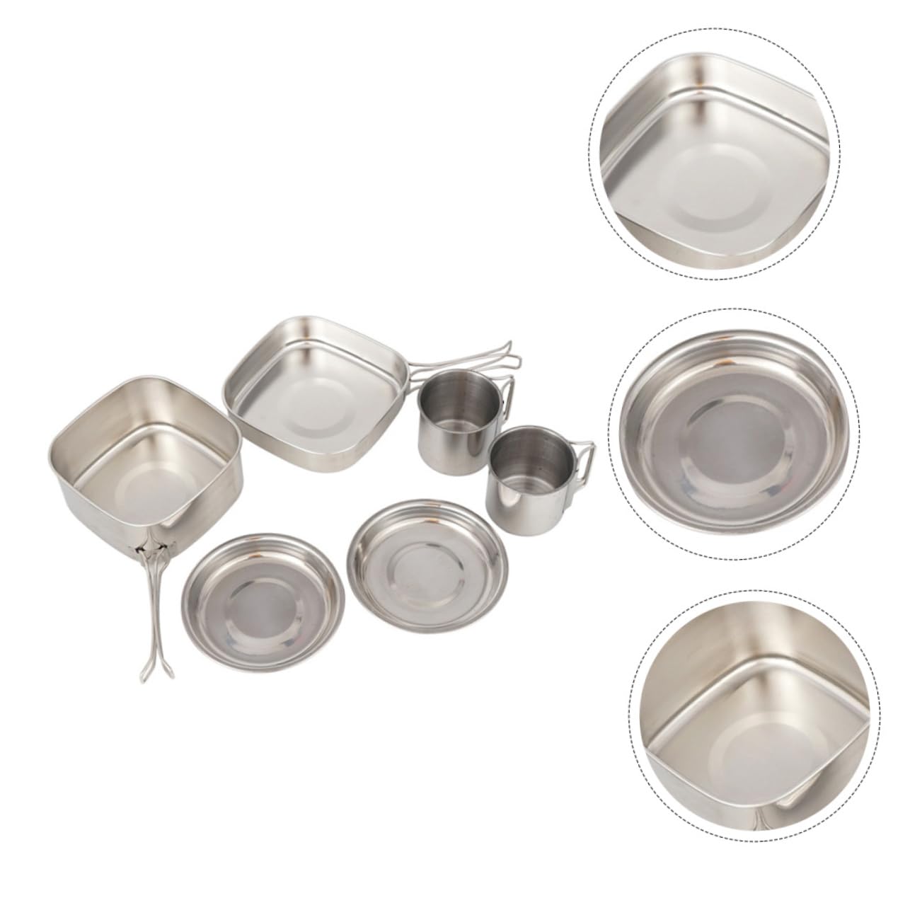 Balacoo 1 Set Portable Camping Cookware Set Outdoor Cooking Gear Lightweight and Easy to Clean for Backpacking and Picnics