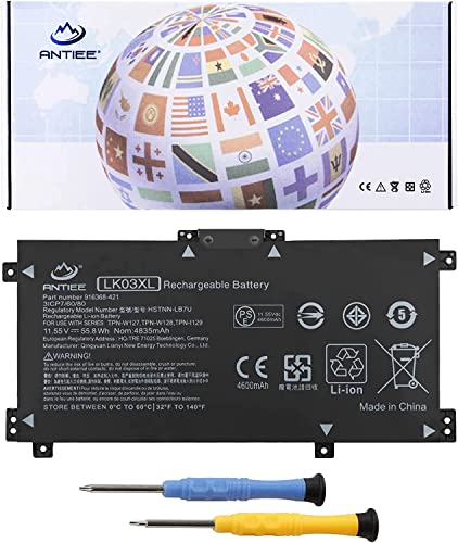 LK03XL L09281-855 916814-855 Battery for HP Envy X360 15m-cn0xxx cn1xxx cn0011dx cn0012dx bp0xx bp1xx bq0xx bq1xx bq021dx cp0xxx cp0011dx 17m-ae0xx ae1xx ae111dx bw0xxx bw0013dx ce0xxx ce1xxx ce1013dx