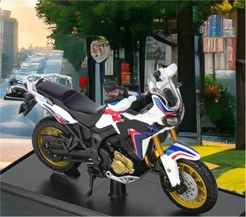 per Modello di moto da motocross in scala 1/18, giocattolo da collezione, regalo, produzione pressofusa statica per Honda Africa Twin DCT