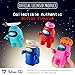 P.M.I. Among Us Action Figures | All Four 4.5-Inch-Tall Collectibles | Among Us Toys and Playable Mini Toys | Red, Pink, and Cyan Crewmates and Blue Ghost with 8 Hats and Hands | Kids’ Toys