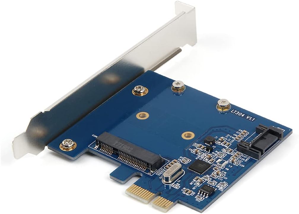 PCI-E 1X to 3.0 MSATA SSD Expansion Card Full Speed 6Gbps Transfer Expansion Hard Drive Adapter for Xp/Vista / 7 Msata Iii Ssd