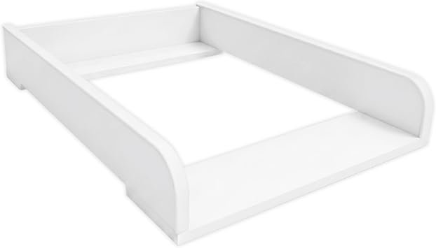 Baby Changing Table Topper, Rounded Sides, 53.2X 70 cm, White