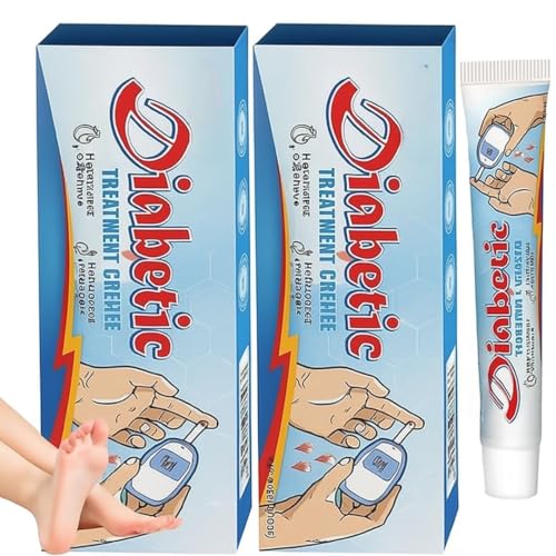 Diabetes Treatment Cream | Diabetic Skin Relief & Foot Care Cream | Heals Cracked Dry Skin & Promotes Circulation | Soothing Moisturizer for Neuropathy Itching & Numbness 50g (Pack of 2)