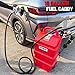 TOPWAY 16 Gallon Portable Fuel Gas Tank Container Caddy with 12V DC Electric Gasoline Diesel Fuel Self-priming Transfer Pump for Cars, Lawn Mowers, ATVs, Boats & More