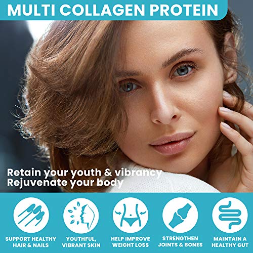 KEPPI Multi Collagen Protein Powder - 5 Types of Pure Food Sourced Collagen Peptides - Marine, Free Range Chicken & Bovine Bone Broth Peptides - Thumbnail 7
