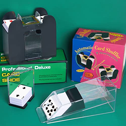 Aoriher Blackjack Game Set Including 6 Deck Automatic Card Shuffler 6 Deck Blackjack Shoe And 6 Deck Discard Tray For Texas Hold'em Card Family Home Poker Game Nights #TOP2