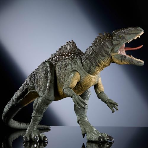 Image of Mattel Jurassic World Dominion Hammond Collection Giganotosaurus Dinosaur Figure, 21 Articulations, Glass Eyes, Wired Tail & Posable Tongue