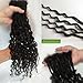 12 Inch 20 Strands Loc Extensions Human Hair Curly Ends Permanent Loc Extensions Handmade Dreadlock Extensions Can Be Dyed Bleached Curled And Twisted