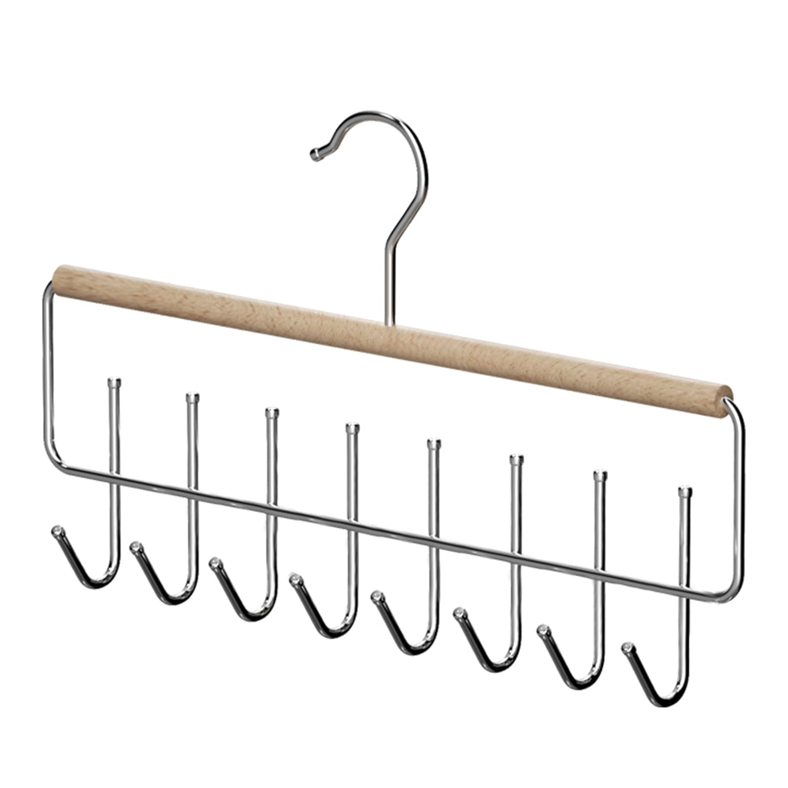 Zbiianxer B Space Saving Wood Wall Hanger With Steel Hook For Hanging Clothes Ags Accessories Entryway Storage Minimalists Door Hook Storage Solution