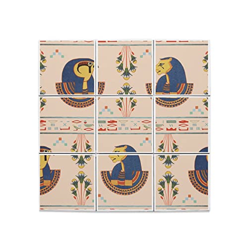 Carreaux céramique hiéroglyphe motif égyptien finition haut de gamme