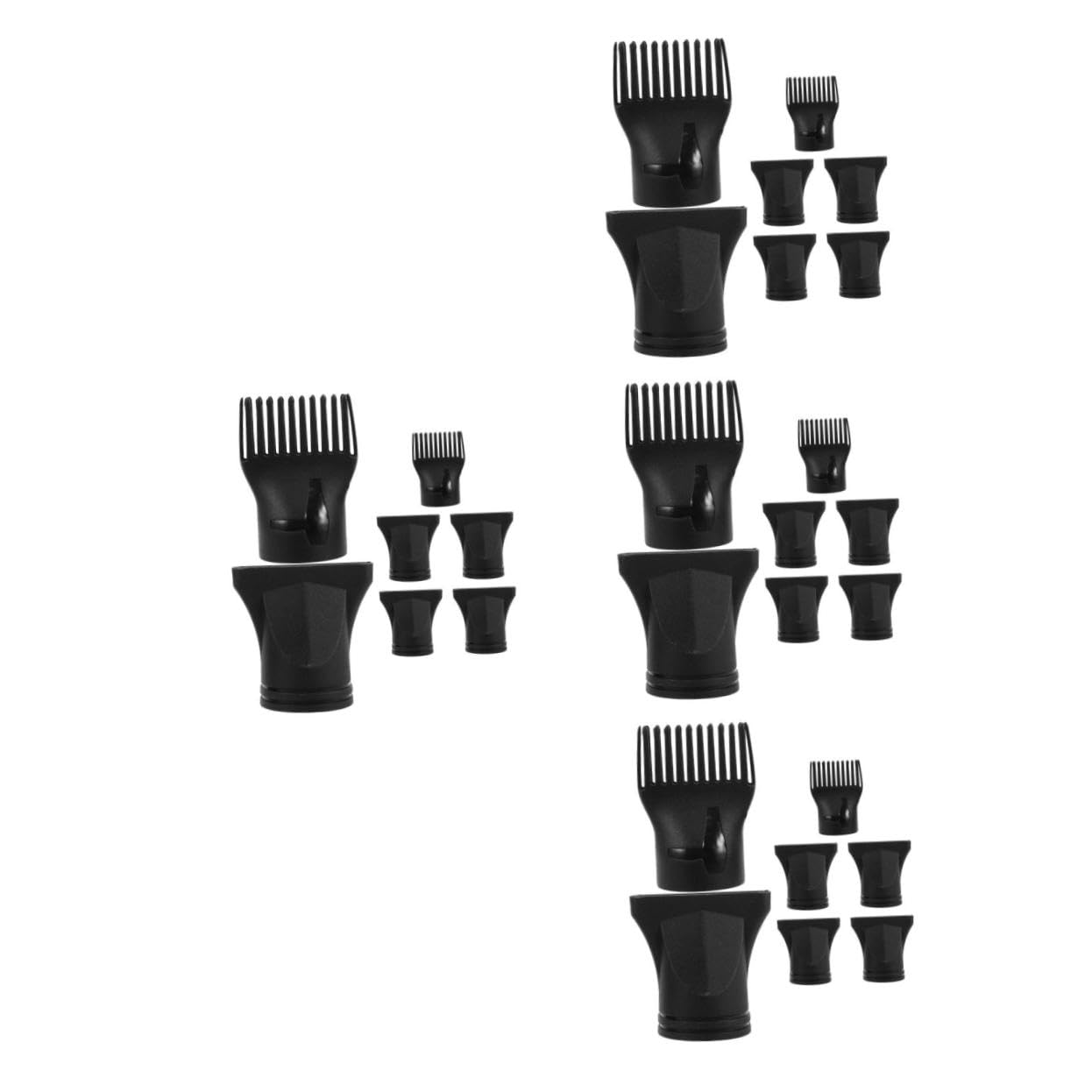 28 Pezzi Ugelli per Asciugacapelli in Plastica Becco Concentratore Stretto e Diffusore Piatto per Asciugatura Rapida Compatibili con Phon per e Domestico Accessori per Styling