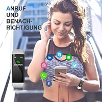 LEBEXY Fitness Armband Wasserdicht, Smartwatch Fitness Tracker Uhr, mit Schrittzähler, S1-Version (Grau) – Ansicht 3