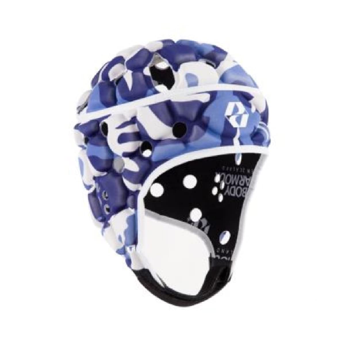 Sports Innovation Body Armour Ventilator Headguard - Navy/Sky Camo - Rugby Head Protection - Scrum Cap - Adult + Junior Sizes (Medium)