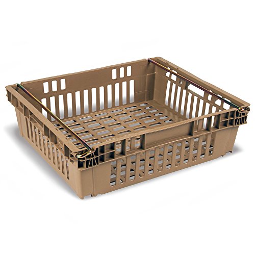 ULTRASOURCE Chill Trays - Nestable/Stackable Containers, 24 x 20 x 6 inches, Ventilated, Polyethylene, 50 lbs Capacity