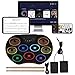Electronic Drum Set, Electronic Drum Pad Portable Colored Hand Rolled Drum Pad for Adult Beginner Percussion Instrument(Seven colors)