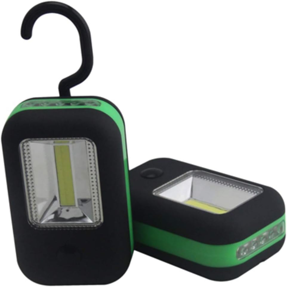 LitezAll COB LED Compact Work Light | 2-in-1 Handi-Lite Flashlight & Floodlight with Magnetic Base & Hanging Hook | Portable Battery Powered Shop Light for Garage, Auto Repair & Camping