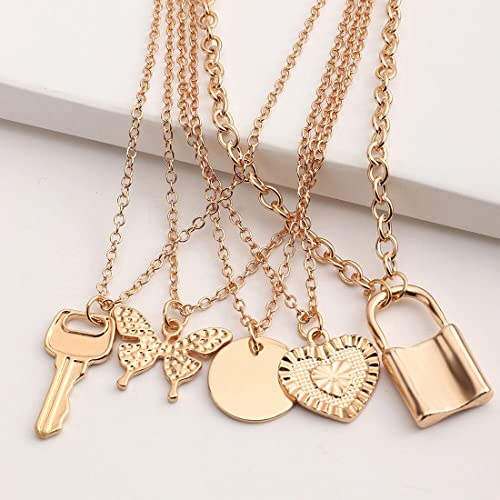 Plated-Toned 5 Trending Necklaces Combo