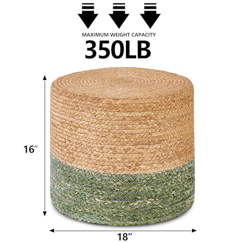Wimarsbon18ottomanpoufnaturalbraidedpoofrustichandweaveloungepouffebohofootreststoolforbedroomaccenttableforlivingroomnaturalwaterhyacinthgreencornhusk  Urban Country Home Decor Wimarsbon 18 ottoman pouf natural braided poof rustic handweave lounge pouffe boho footrest stool for bedroom accent table for living room natural water hyacinth green corn husk  urban country home decor