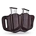 1791 GUNLEATHER 2.1 Mag Holster - Double Mag Pouch for Single Stack Mags, OWB Magazine Pouch for Belts - Signature Brown
