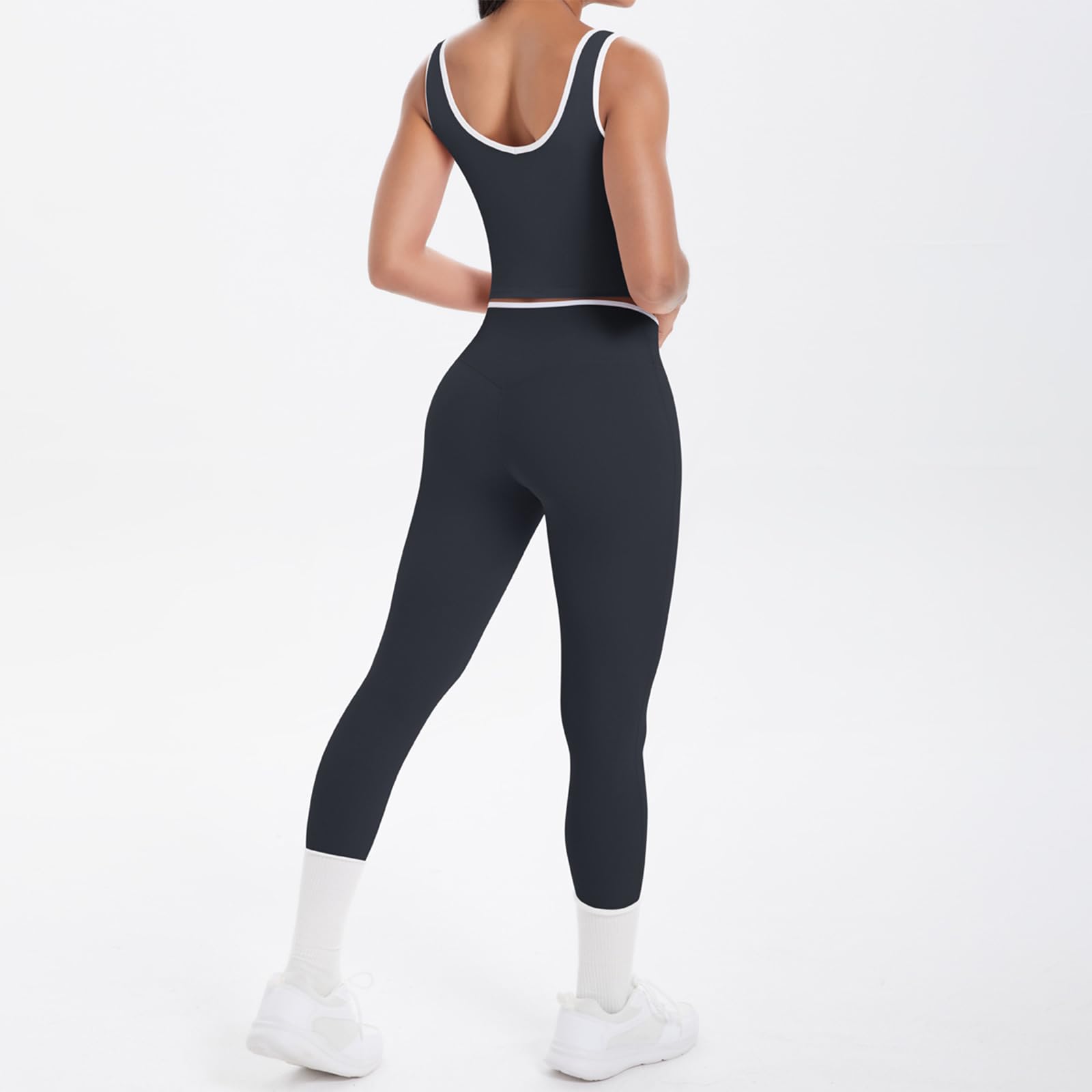 Due Pezzi Donna Moda Vacanza Vita ​Alt Senza Maniche Scuola Bodycon Tinta Unita Fuori dalla Spalla Comfort