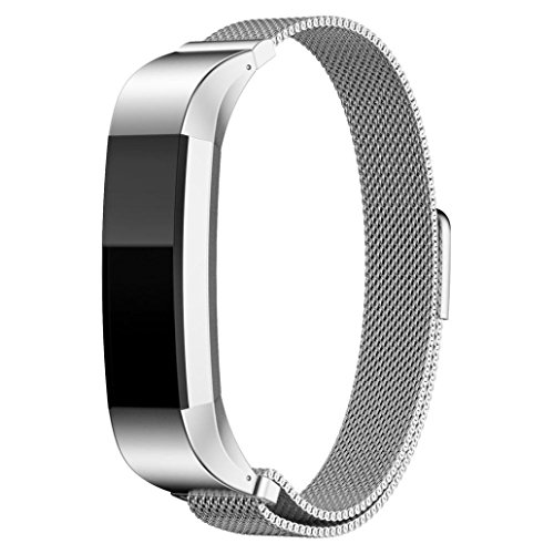 Pumsun Magnetic Loop Band For Fitbit Alta Smart Watch, Stainless Steel (Sliver)