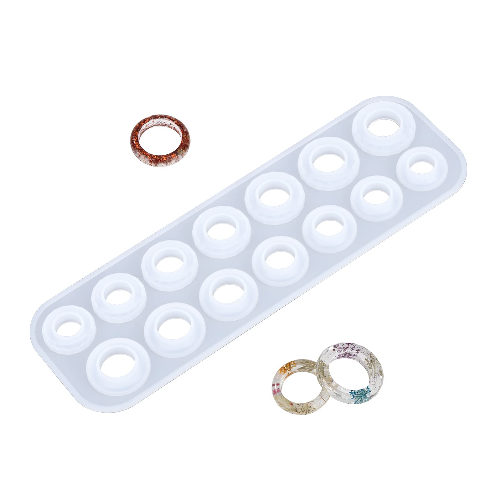 2 Stück Silikon-Ringformen Für DIY-Schmuck – Für Epoxidharz, Schokolade, Harz