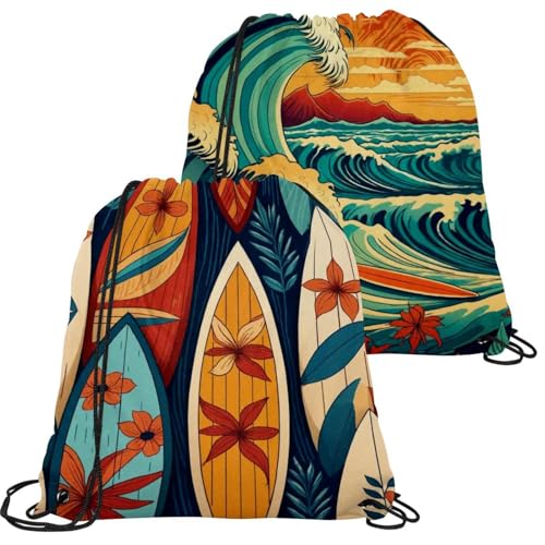 Sac à dos cordon sport imperméable lot de 2 pliable sac de gym voyage multicolore taille unique