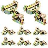 WorldPac (Pack of 8) E Track Web Idler Swivel Fitting - Extra Heavy Duty - Cargo Management