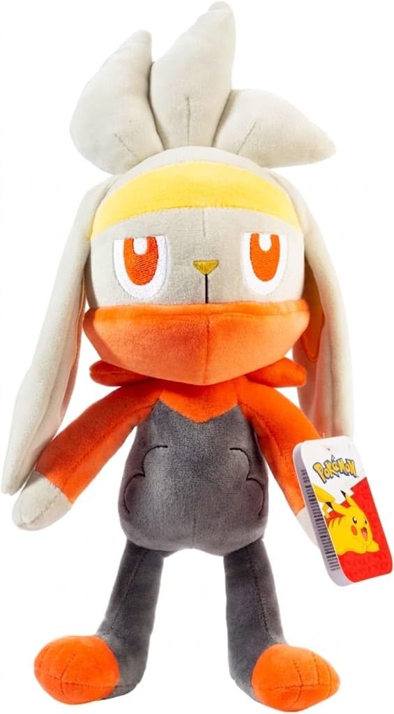 Pokémon Raboot 12" Plush - Officially Licensed Bunny Stuffed Animal Toy - Ages 2+