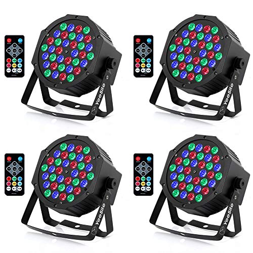 YeeSite 36LED Stage Lights, RGB DJ LED Par Light, Remote and DMX Control