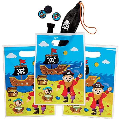 Baker Ross FX643 Sacs à butin pirate - paquet de 10, pour remplir les sacs de fête des enfants