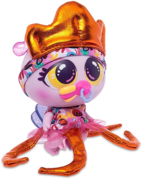 Miniatura 3 de Nerlie Distroller KSI-Merito Glu Glu Glu - Ropa de Aquanerlie Aquamerito Vestido de tentáculos y diadema de corona de color naranja brillante