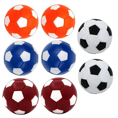 Qtimal Table Soccer Foosballs Replacement Balls, Mini Colorful 36mm Official Tabletop Game Ball - Set of 14