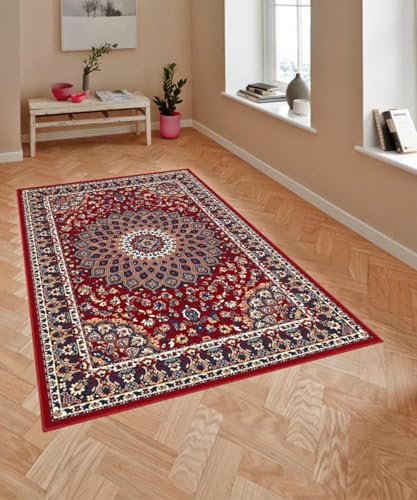 Pierre Tappeti Royal Shiraz 2082 Teppich für Wohnzimmer, orientalisches persisches Design, rot, 160 x 230 cm Pierre Tappeti Royal Shiraz 2082 Teppich für Wohnzimmer, orientalisches persisches Design, rot, 160 x 230 cm